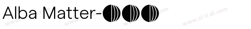 Alba Matter字体转换